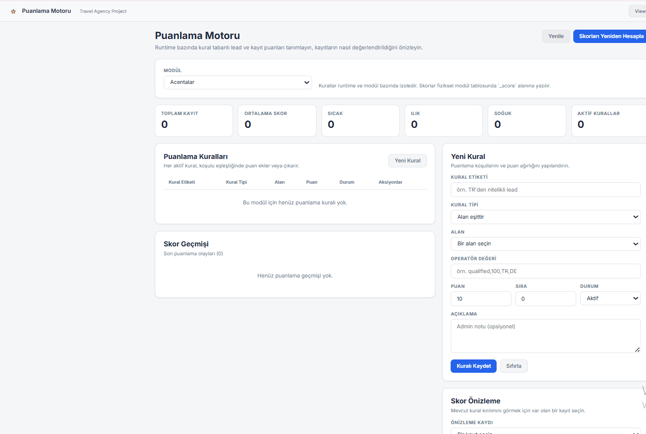 SAVA ERP — Puanlama Motoru